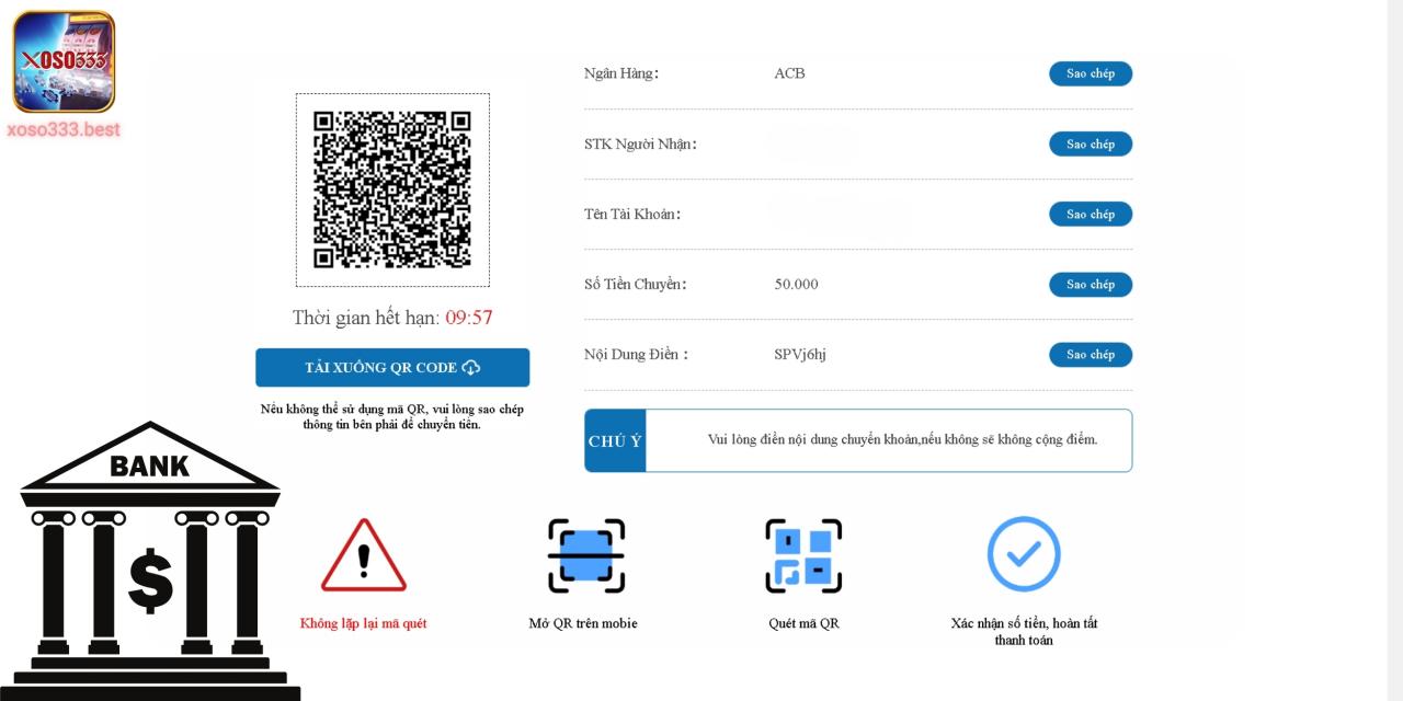 Hướng dẫn nạp tiền tài khoản bằng cách quét mã QR tiện lợi 